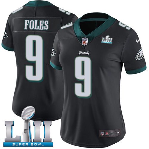Women Philadelphia Eagles #9 Foles Black Limited 2018 Super Bowl NFL Jerseys->youth nfl jersey->Youth Jersey